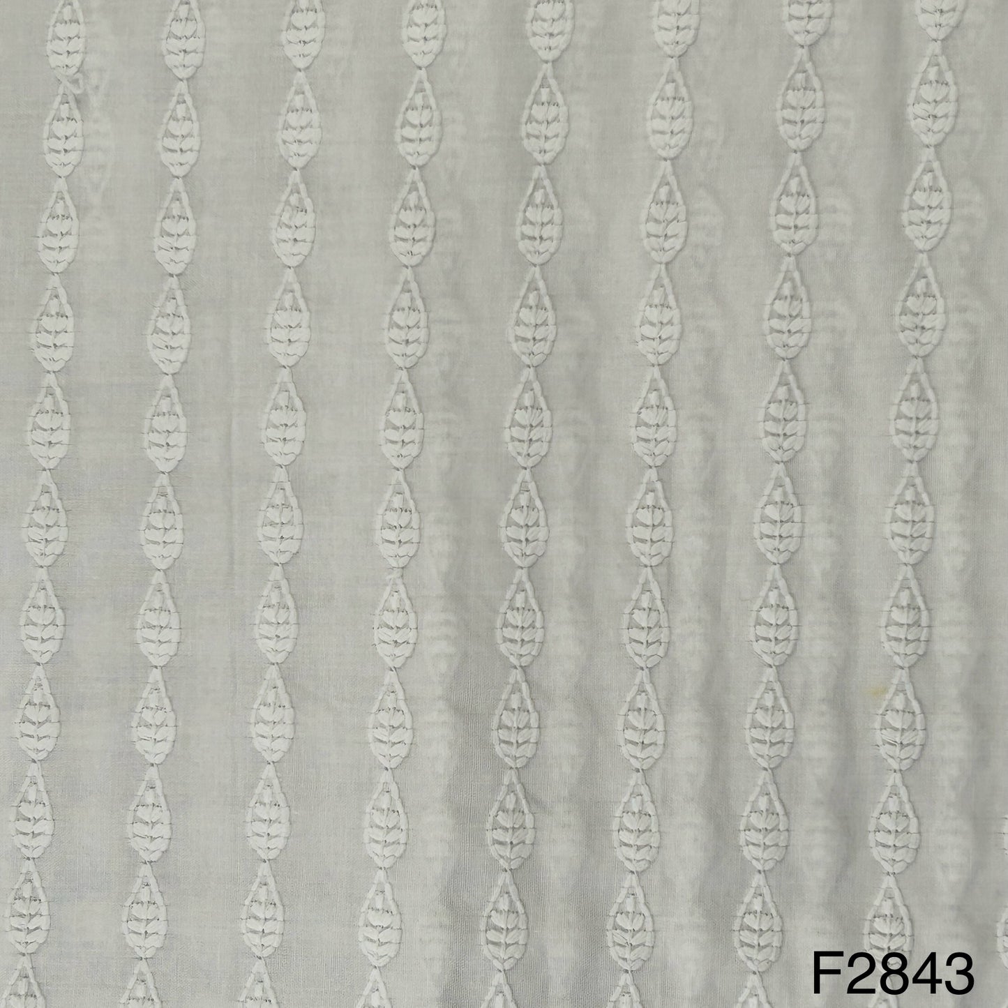 Chikankari Cotton Fabric-F2843