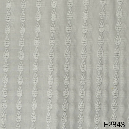 Chikankari Cotton Fabric-F2843