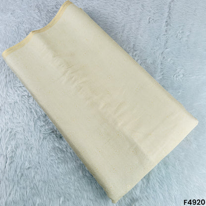 Dyeable Zari Work Pure Monga Silk Fabric-F4920