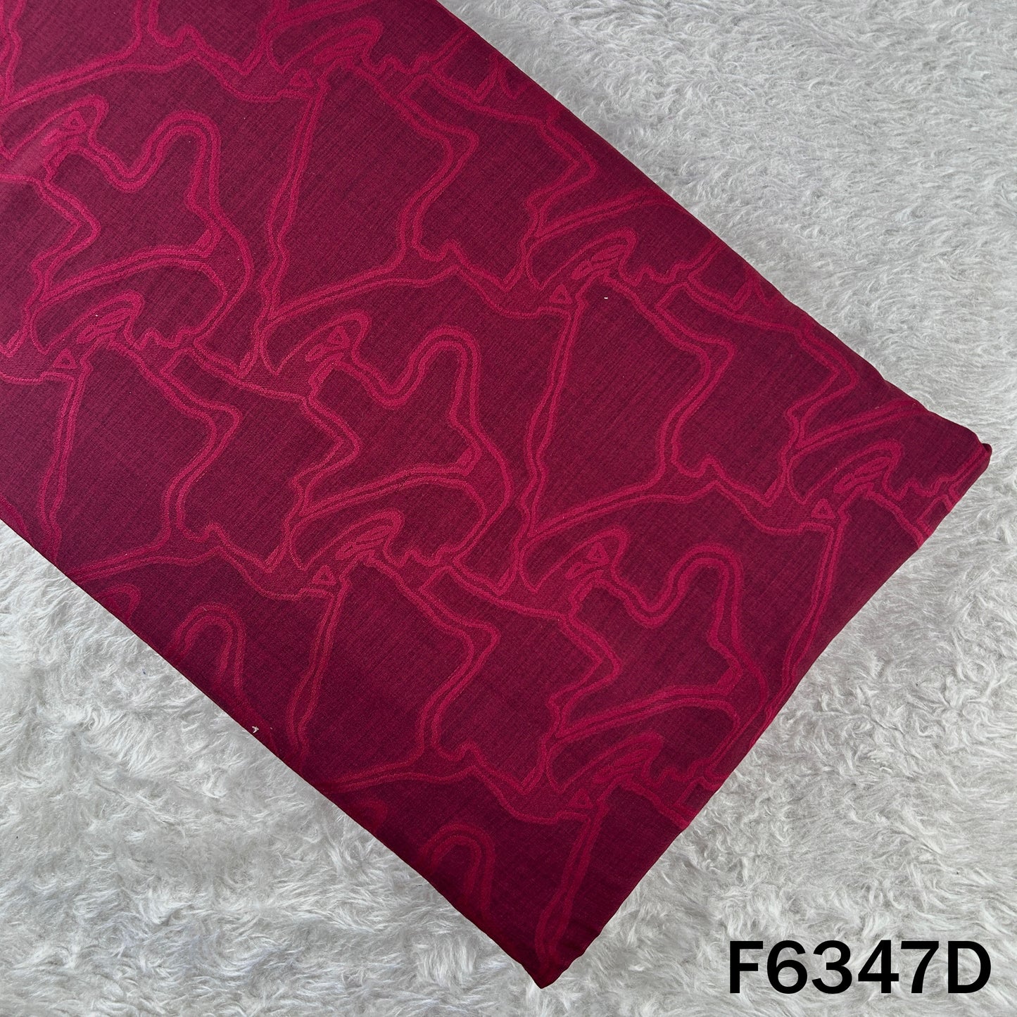 Self Work Cotton Crepe Fabric - F6347