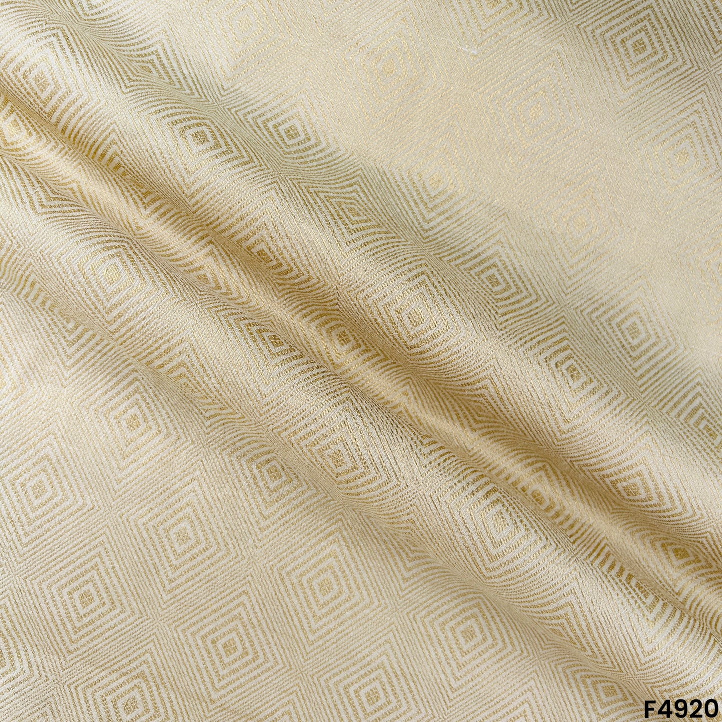 Dyeable Zari Work Pure Monga Silk Fabric-F4920