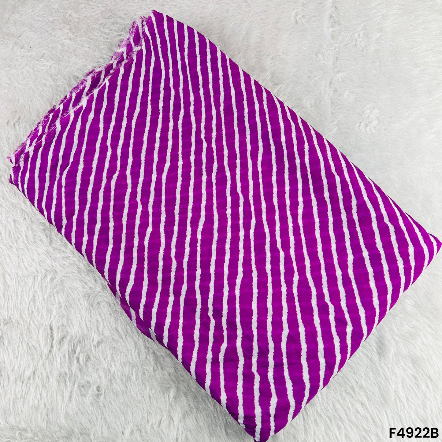 Leheriya Print Chinon Chiffon Fabric-F4922