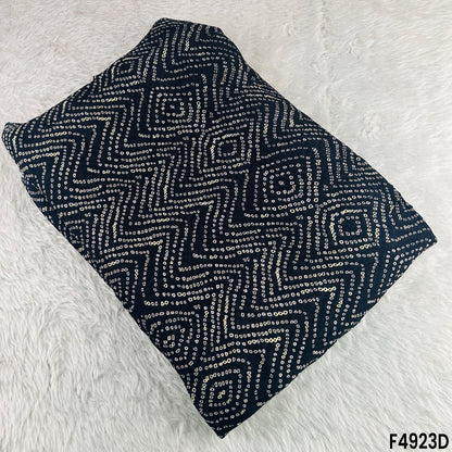 Leheriya Print Chinon Chiffon Fabric-F4923