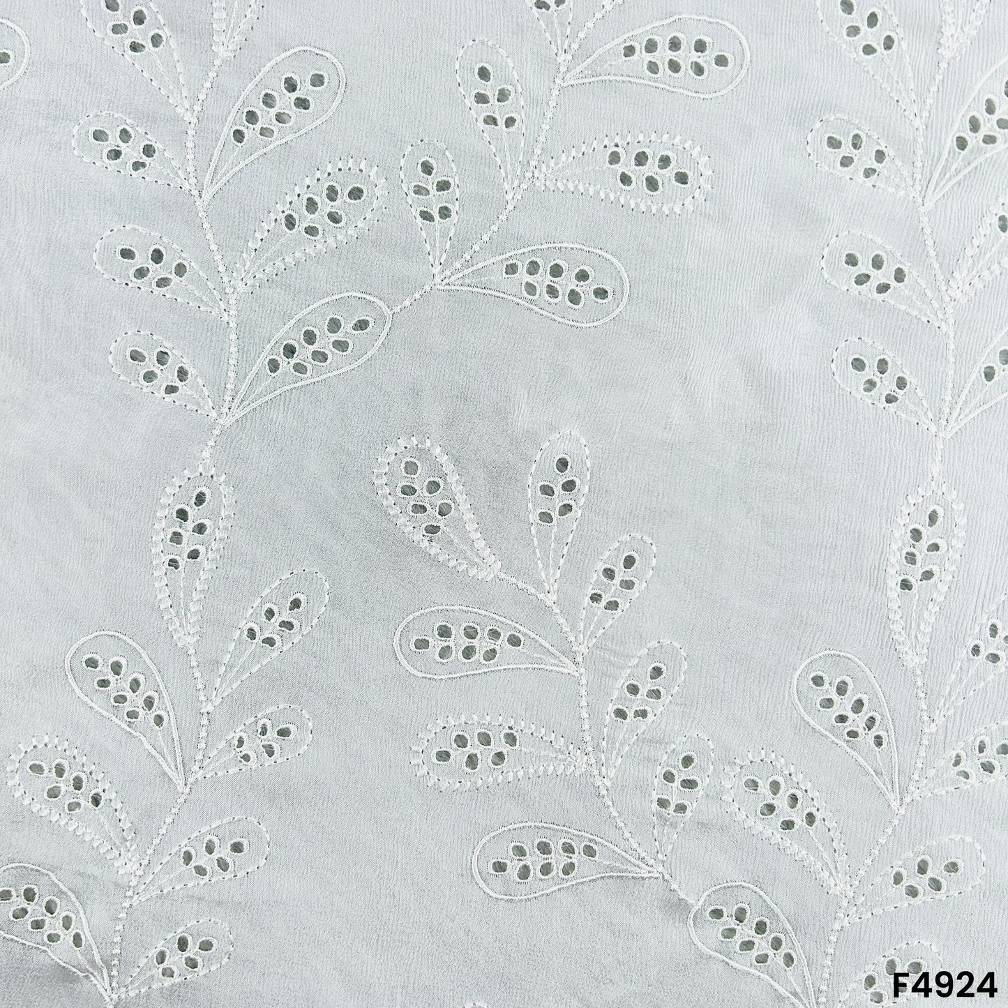 Dyeable Hakoba Chinon Chiffon Fabric-F4924