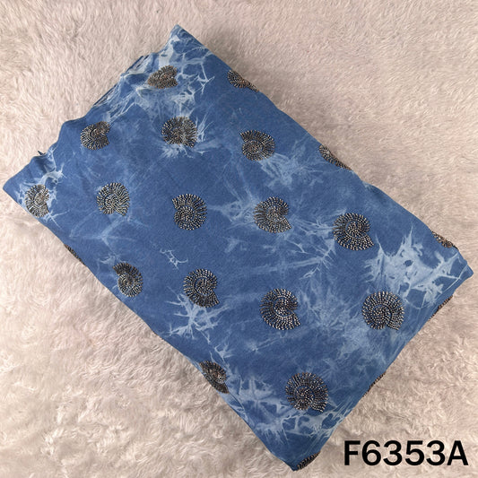 Cut Dana Embroidered Denim Fabric - F6353
