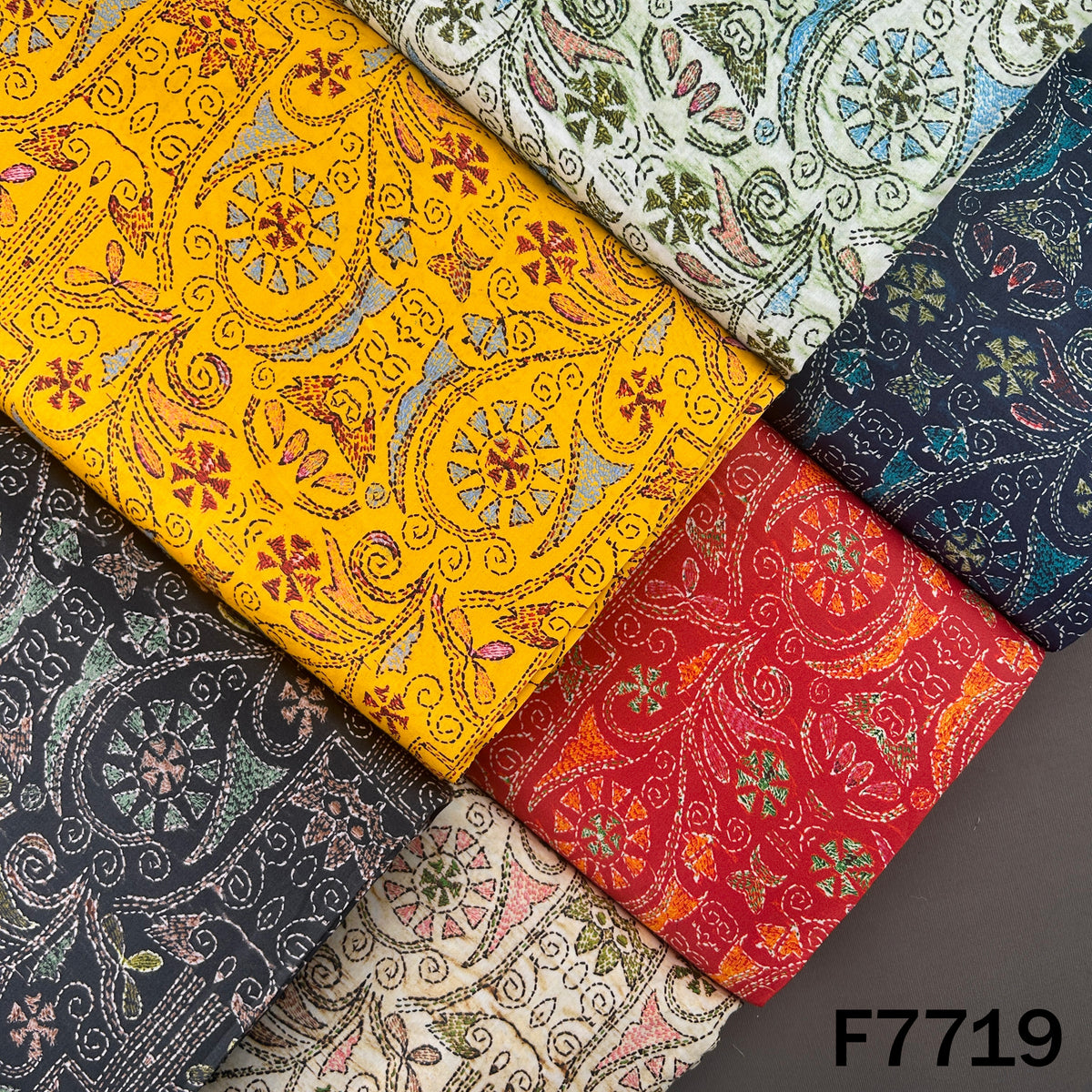 Printed Glaze Cotton Fabric - F7719