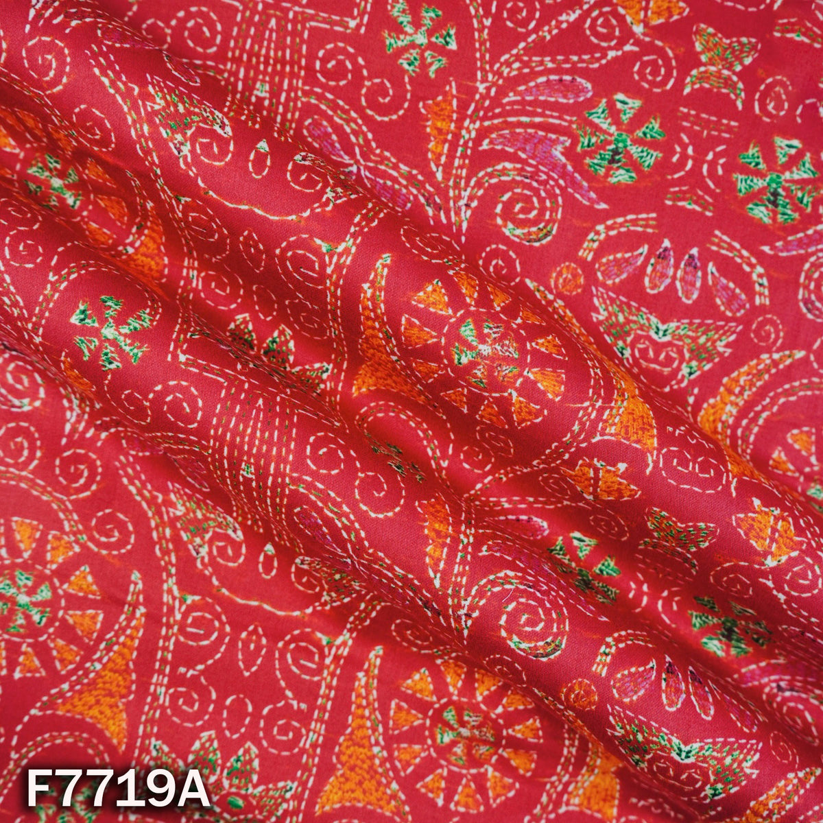 Printed Glaze Cotton Fabric - F7719