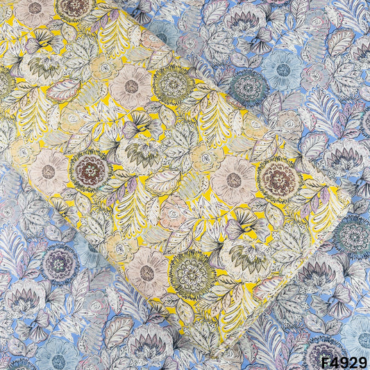 Digital Print Cambric Cotton Fabric-F4929