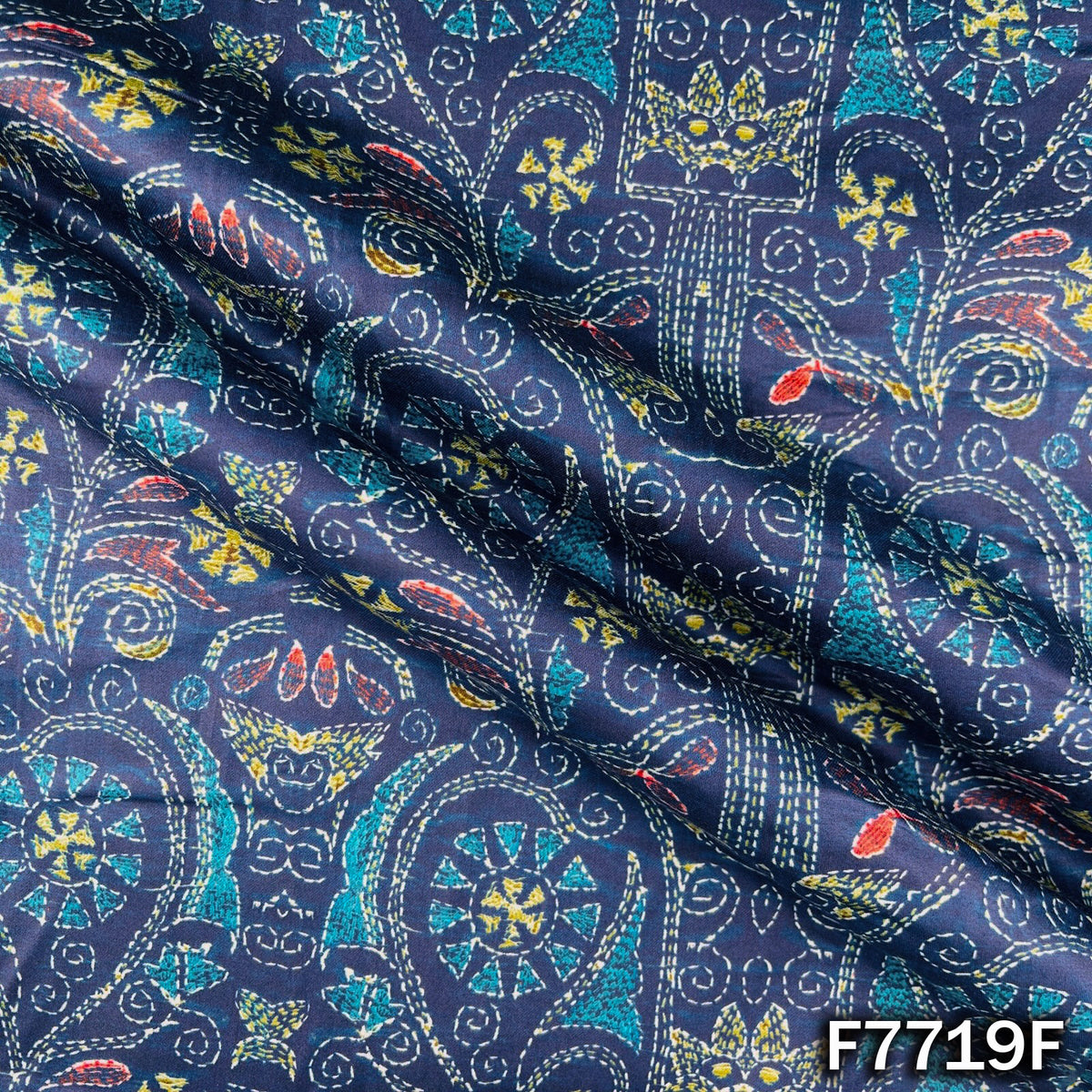 Printed Glaze Cotton Fabric - F7719