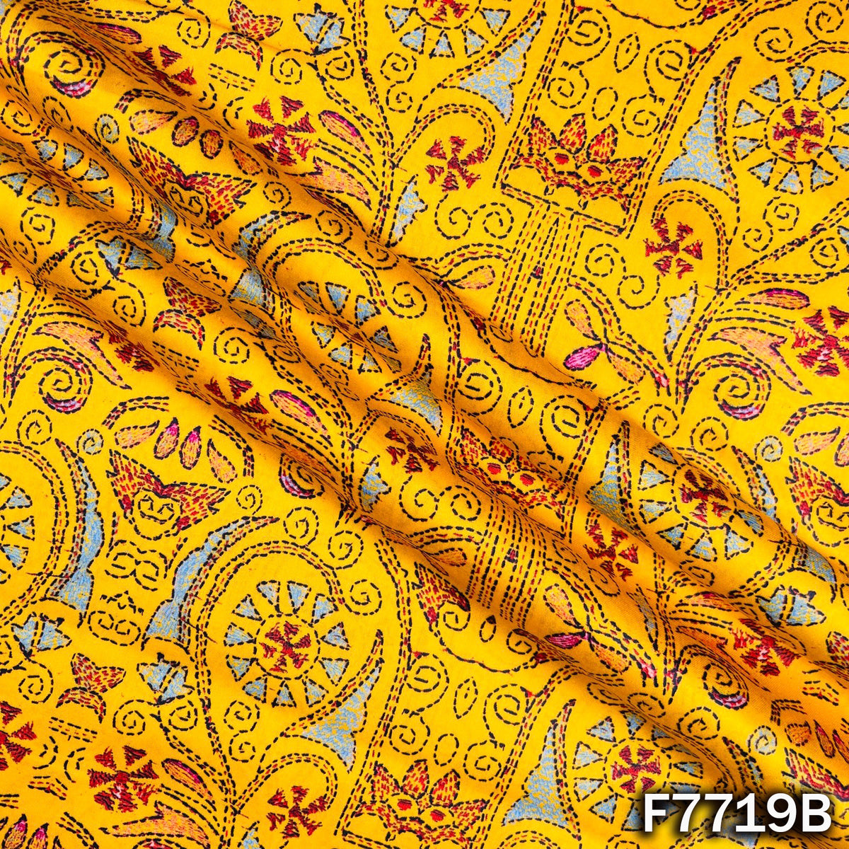 Printed Glaze Cotton Fabric - F7719