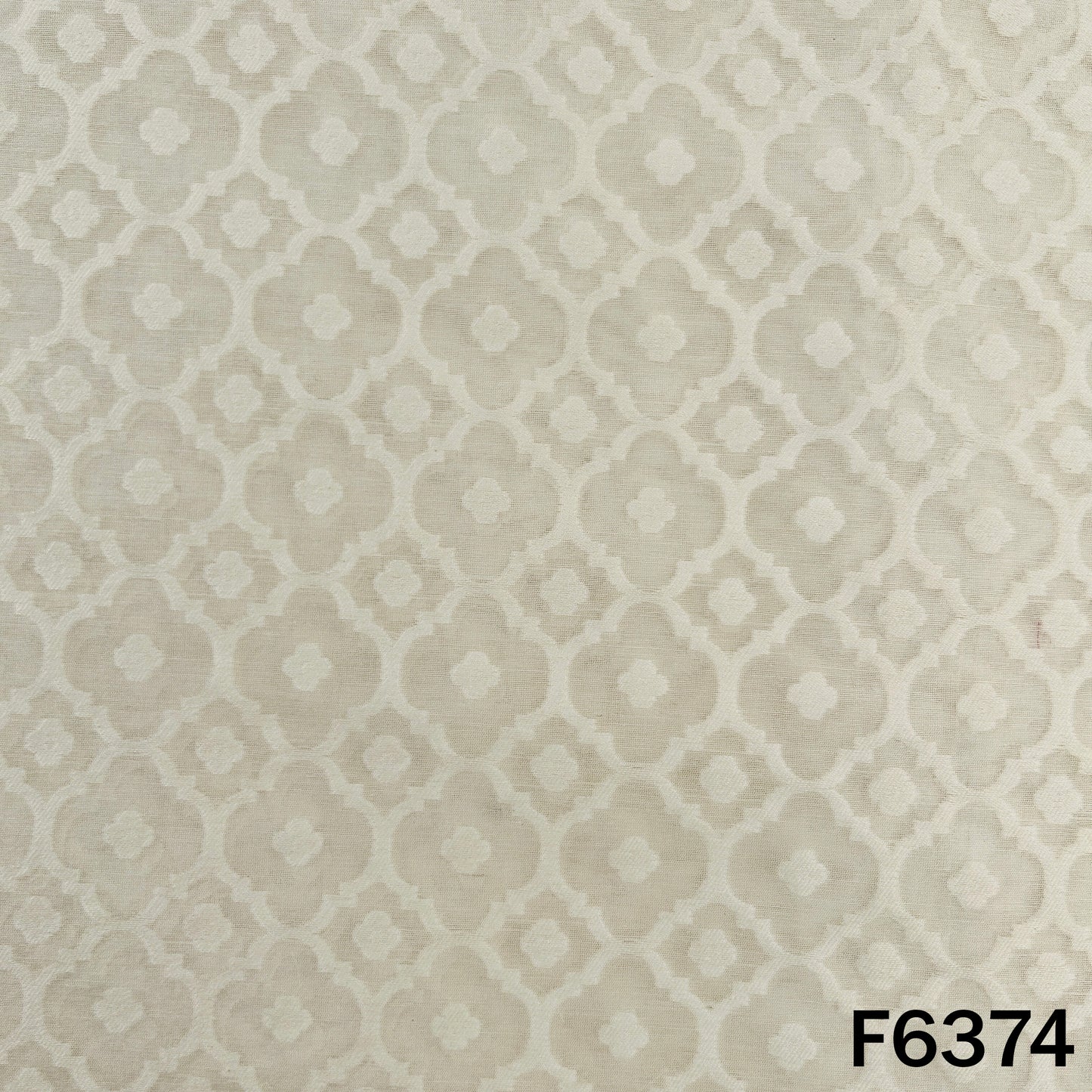Dyeable Self Jacquard Chanderi Fabric - F6374