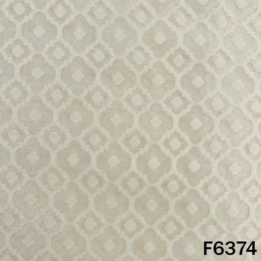 Dyeable Self Jacquard Chanderi Fabric - F6374