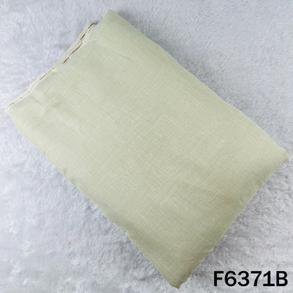 Cut Dana Zari Sequins Thread Embroidered Linen Fabric - F6371