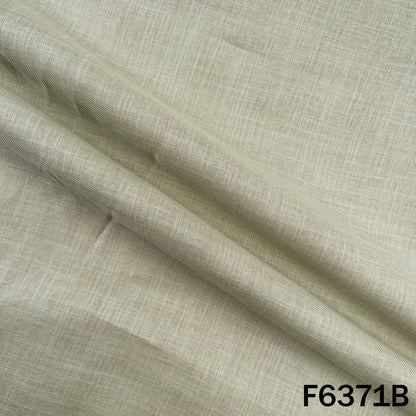 Cut Dana Zari Sequins Thread Embroidered Linen Fabric - F6371
