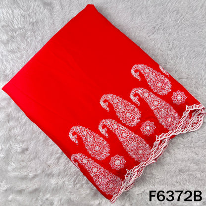 Thread Embroidered Modal Cotton Fabric - F6372