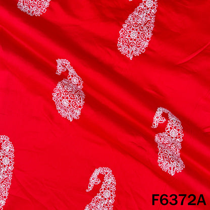 Thread Embroidered Modal Cotton Fabric - F6372