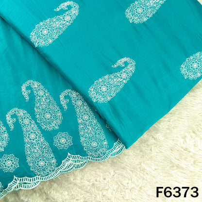 Thread Embroidered Modal Cotton Fabric - F6373