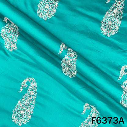 Thread Embroidered Modal Cotton Fabric - F6373