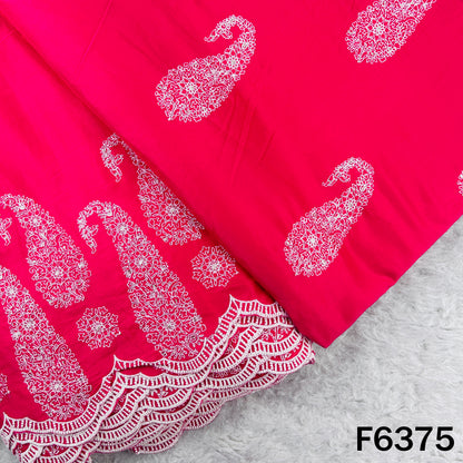 Thread Embroidered Modal Cotton Fabric - F6375