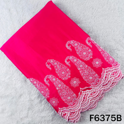 Thread Embroidered Modal Cotton Fabric - F6375