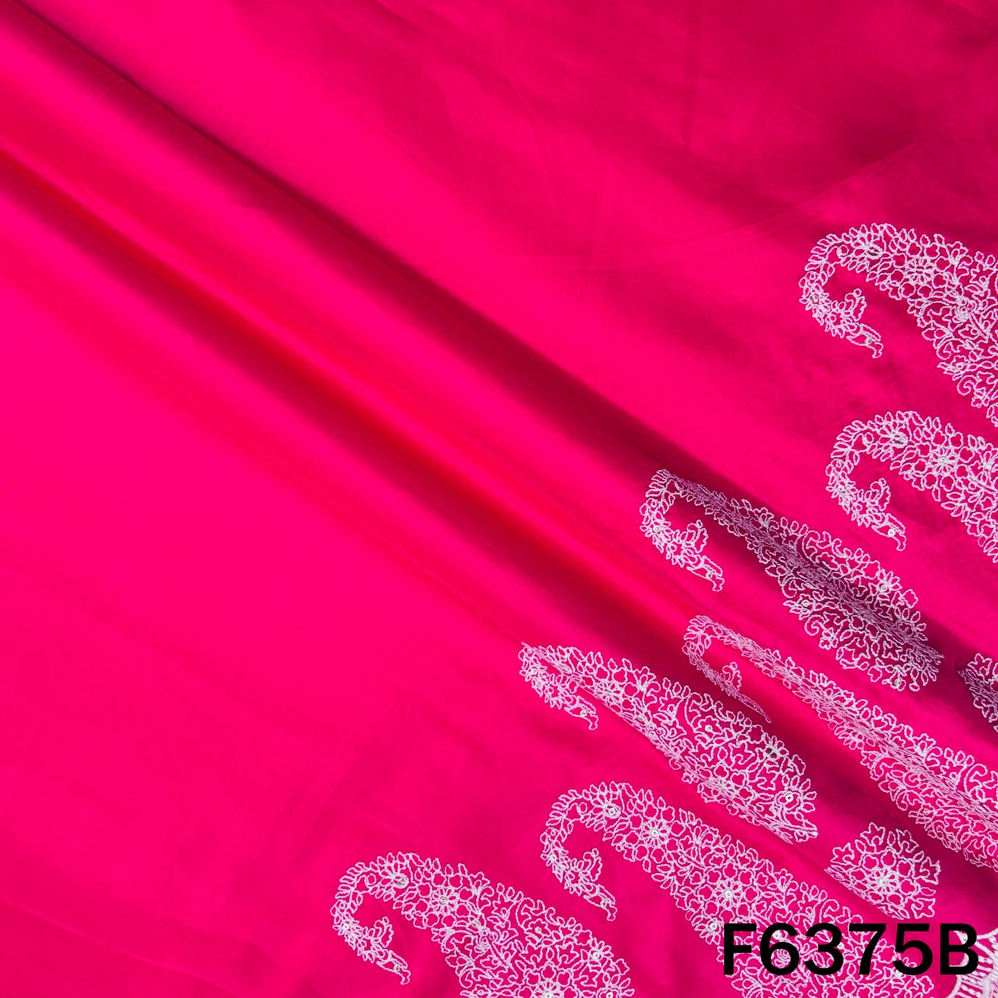 Thread Embroidered Modal Cotton Fabric - F6375