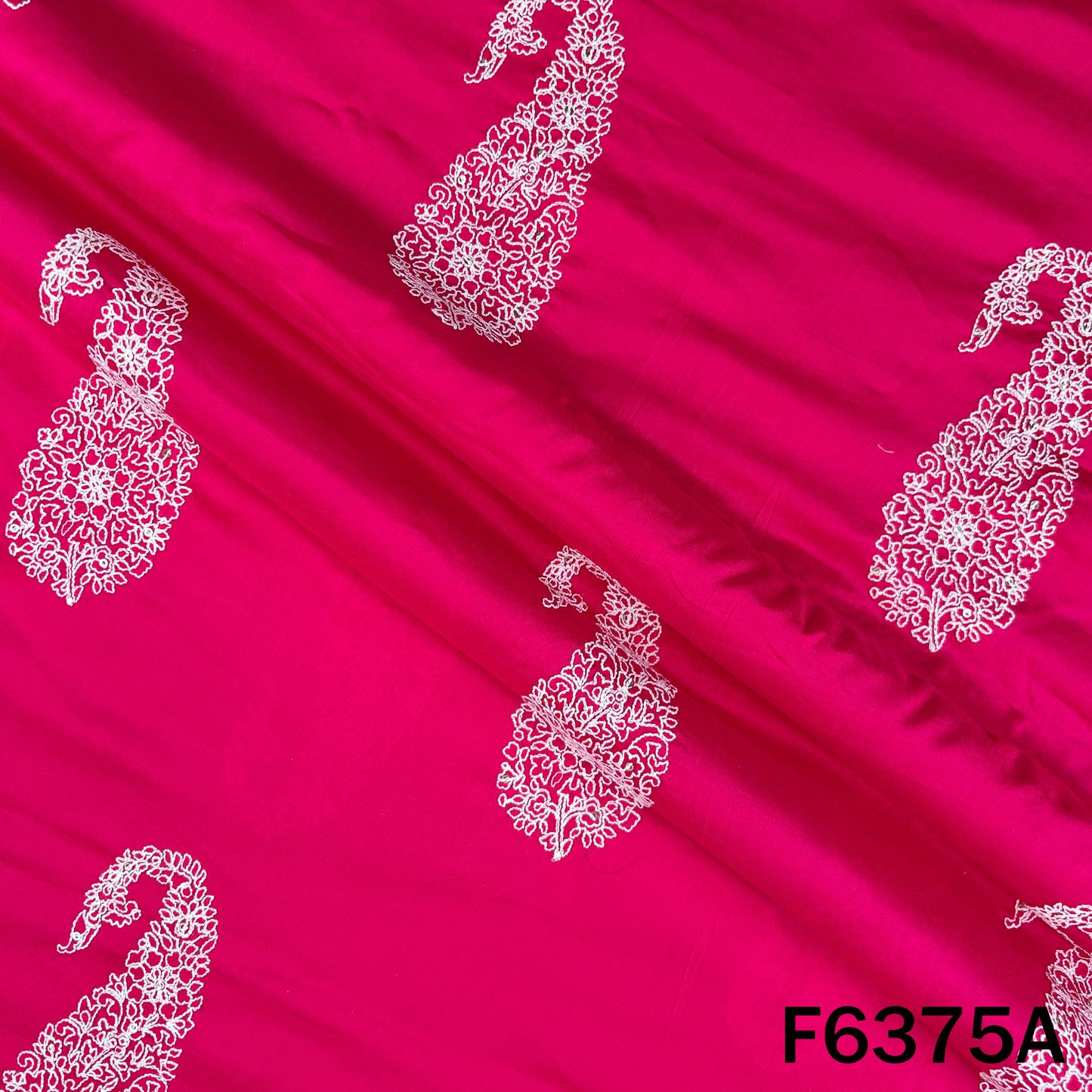 Thread Embroidered Modal Cotton Fabric - F6375