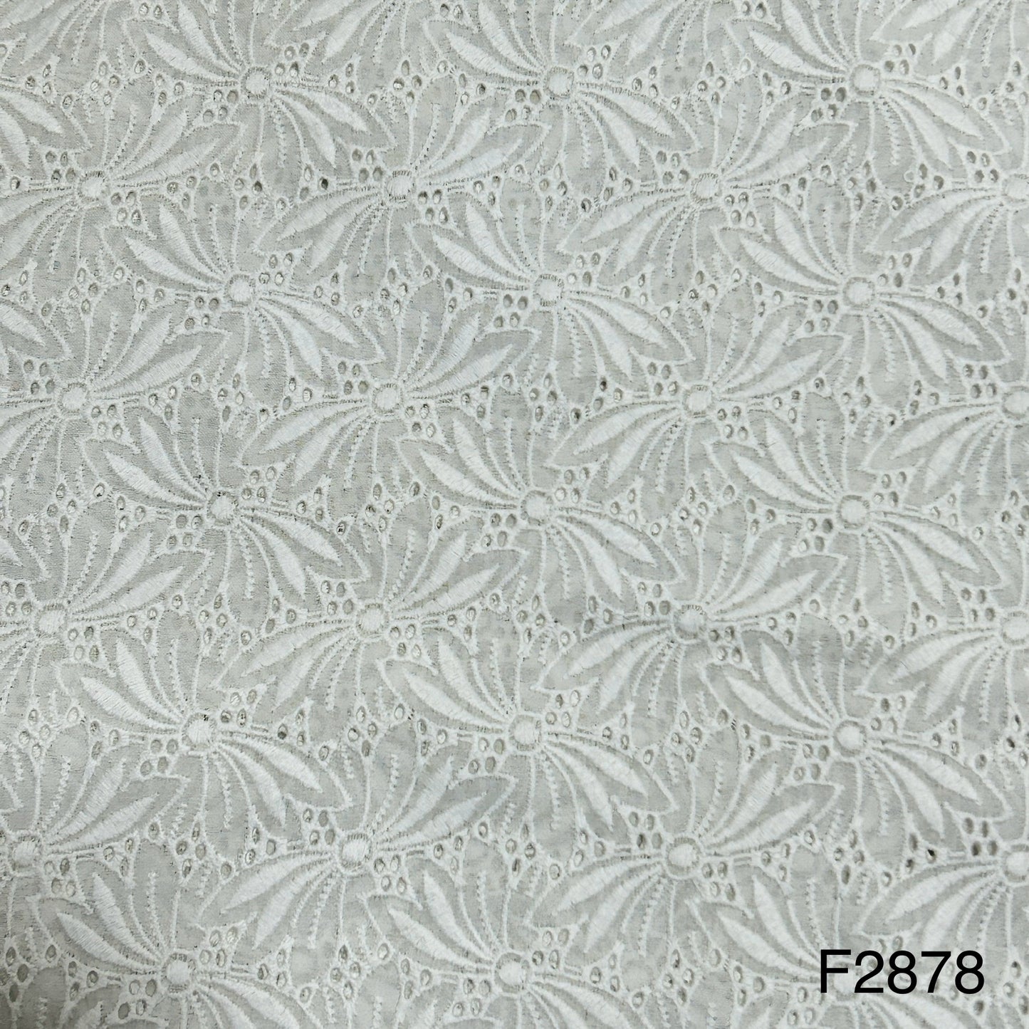 Chikankari Cotton Fabric-F2878