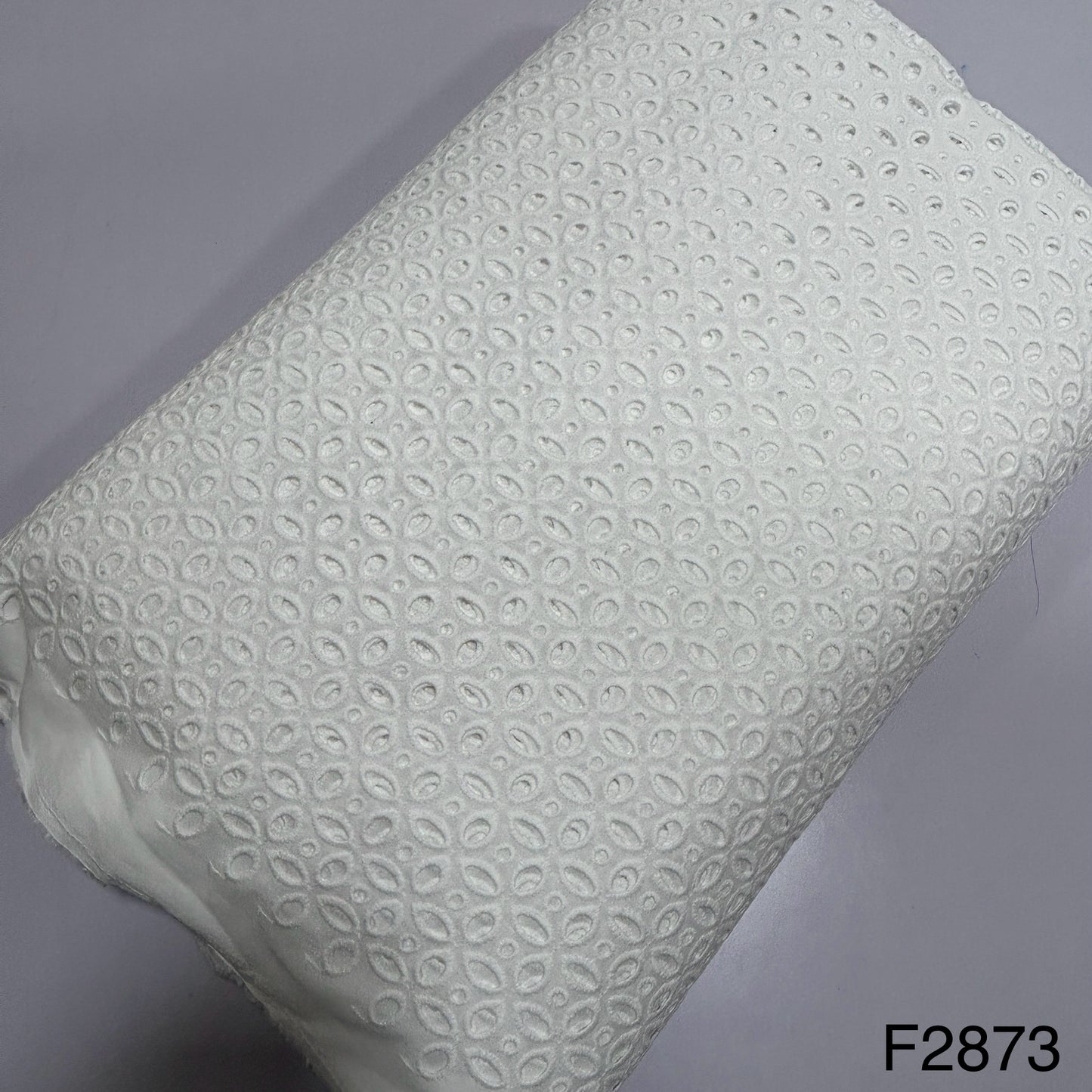 Chikankari Cotton Fabric-F2873