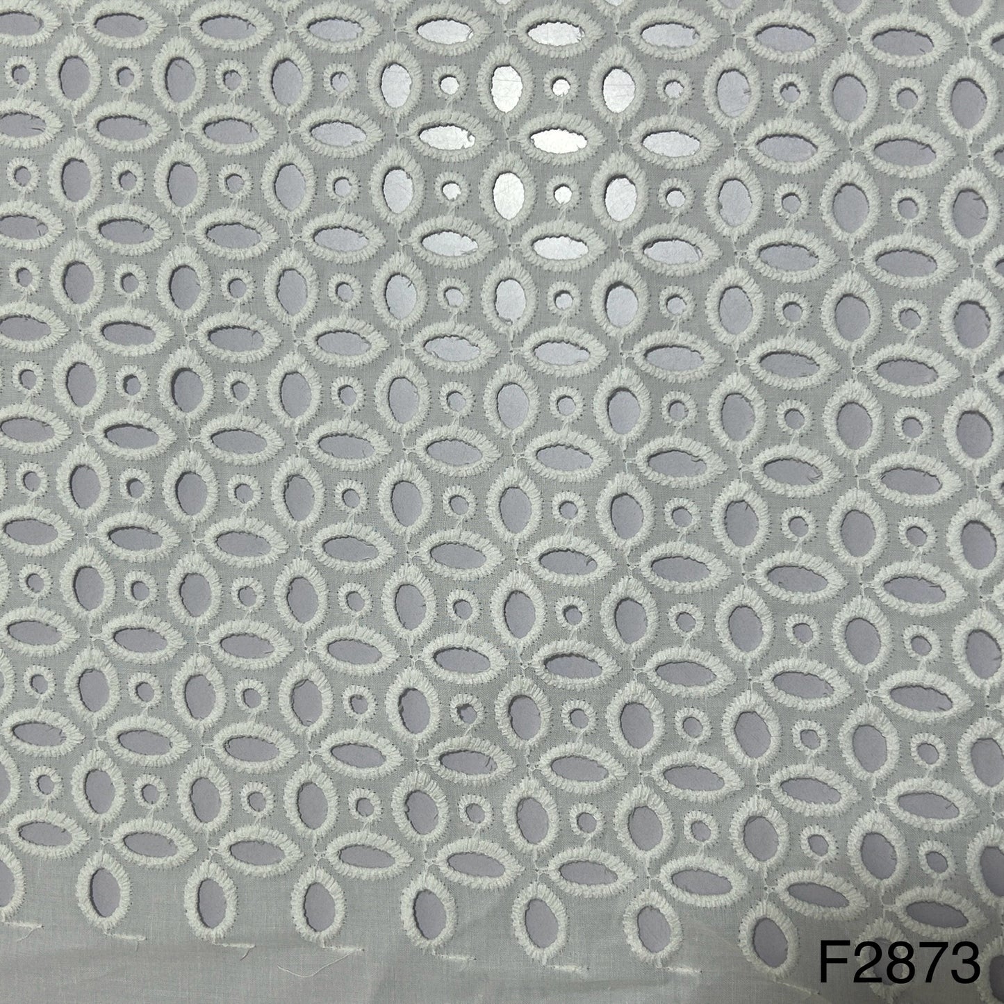 Chikankari Cotton Fabric-F2873