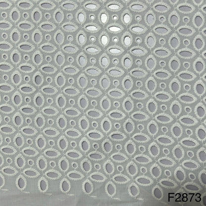 Chikankari Cotton Fabric-F2873