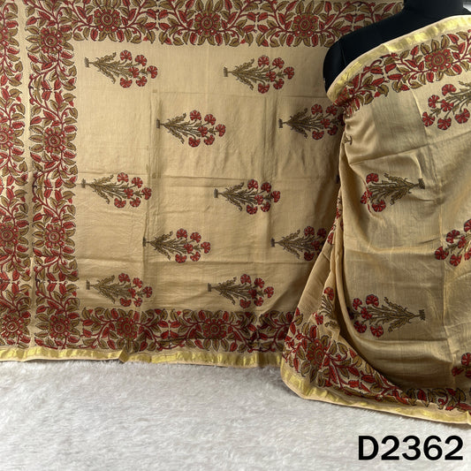 Printed Chanderi Silk Dupatta - D2362