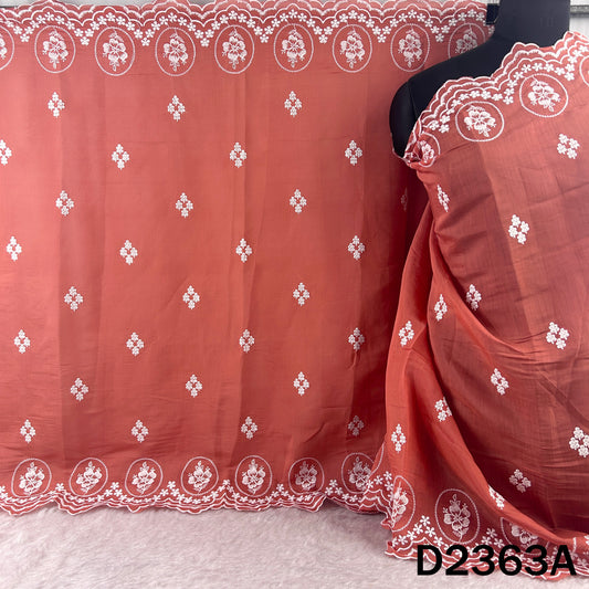 Thread Sequins Work Muslin Silk Dupatta - D2363