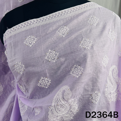 Thread Sequins Work Cotton Dupatta - D2364