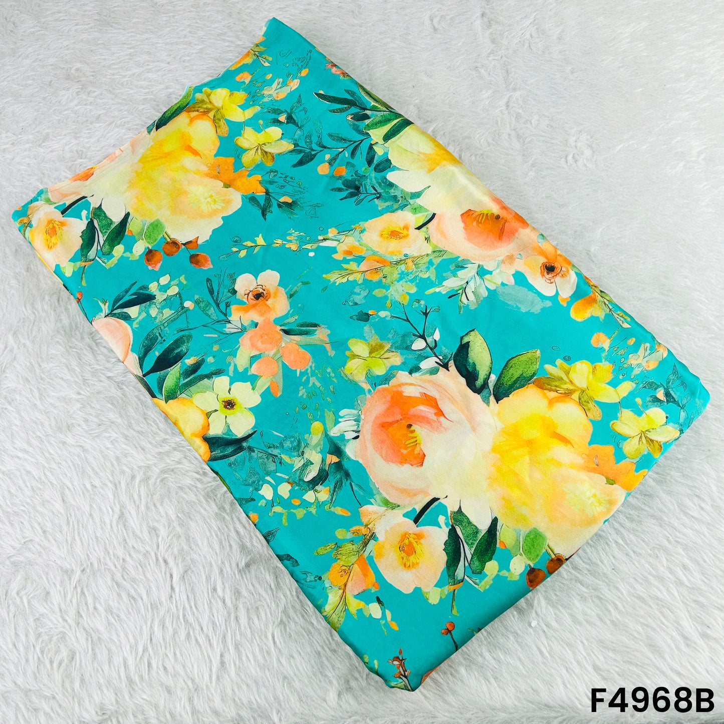 Digital Print Satin Silk Fabric-F4968