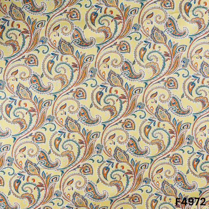 Digital Print Glaze Cotton Fabric-F4972