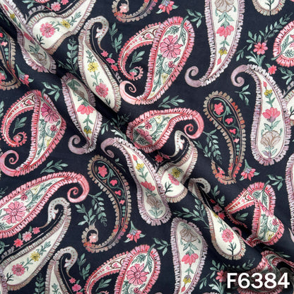 Digital Print Cambric Cotton Fabric - F6384