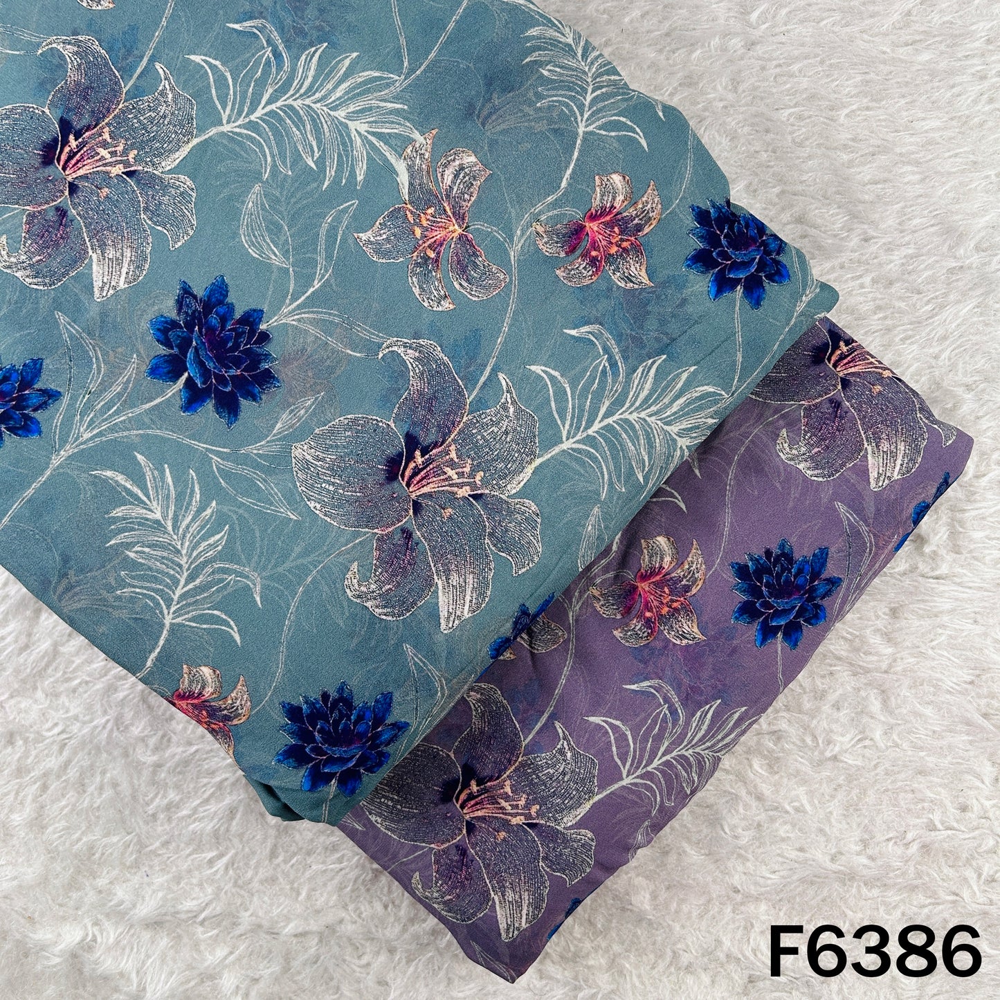 Digital Print Georgette Fabric - F6386