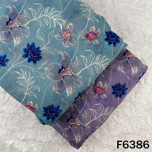 Digital Print Georgette Fabric - F6386