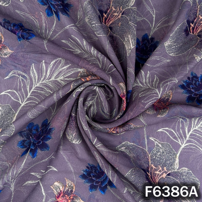 Digital Print Georgette Fabric - F6386