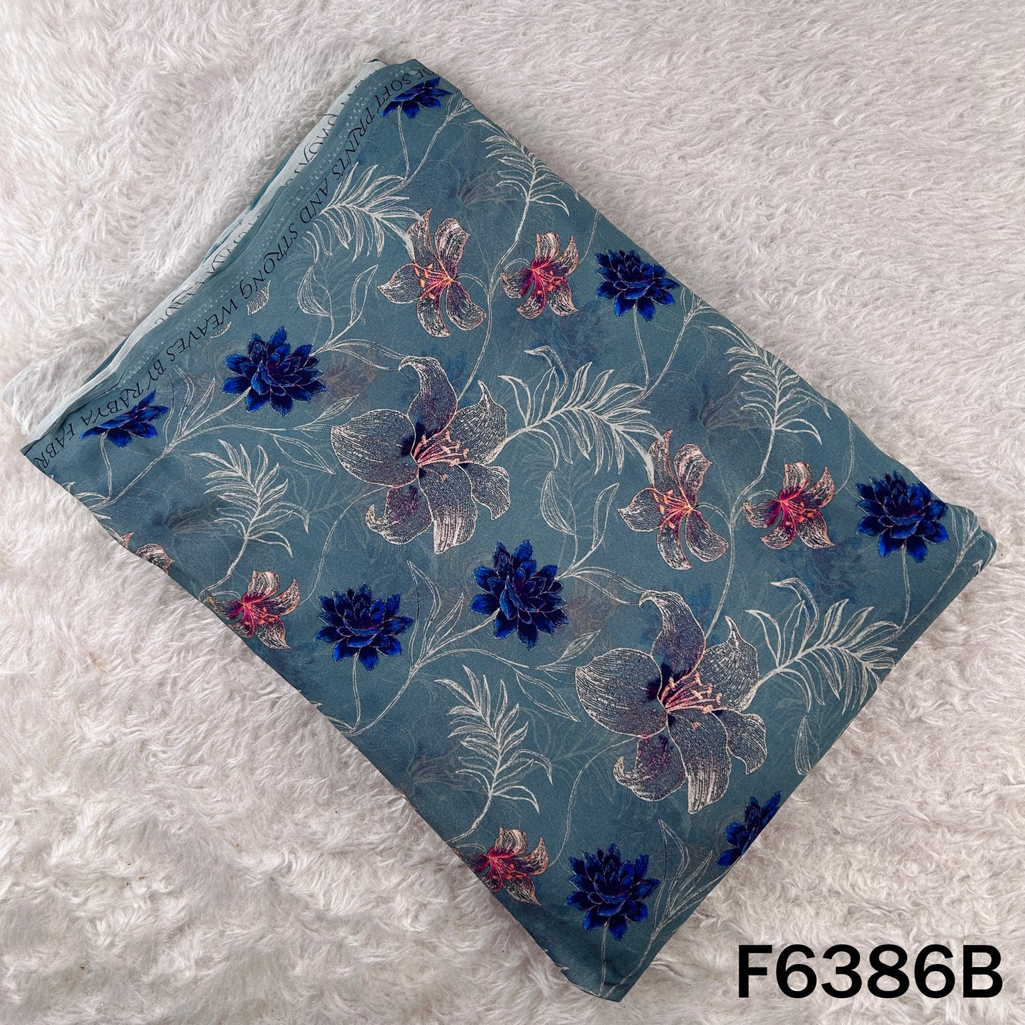 Digital Print Georgette Fabric - F6386