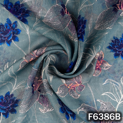 Digital Print Georgette Fabric - F6386