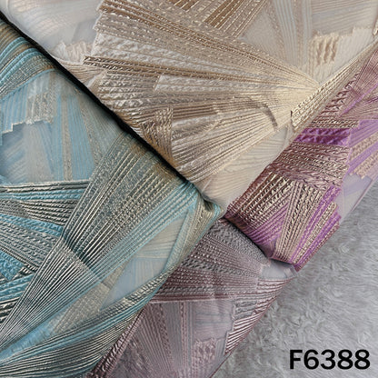 Imported Zari Work Organza Fabric - F6388