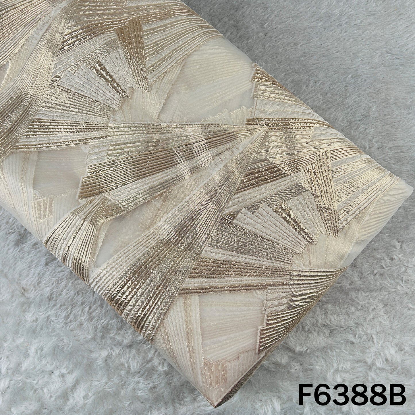 Imported Zari Work Organza Fabric - F6388