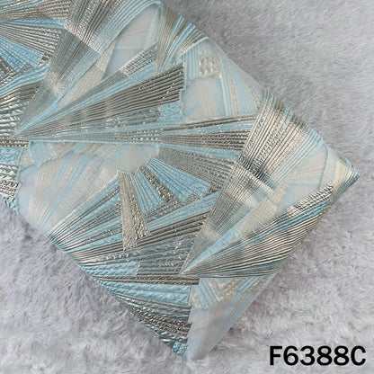 Imported Zari Work Organza Fabric - F6388