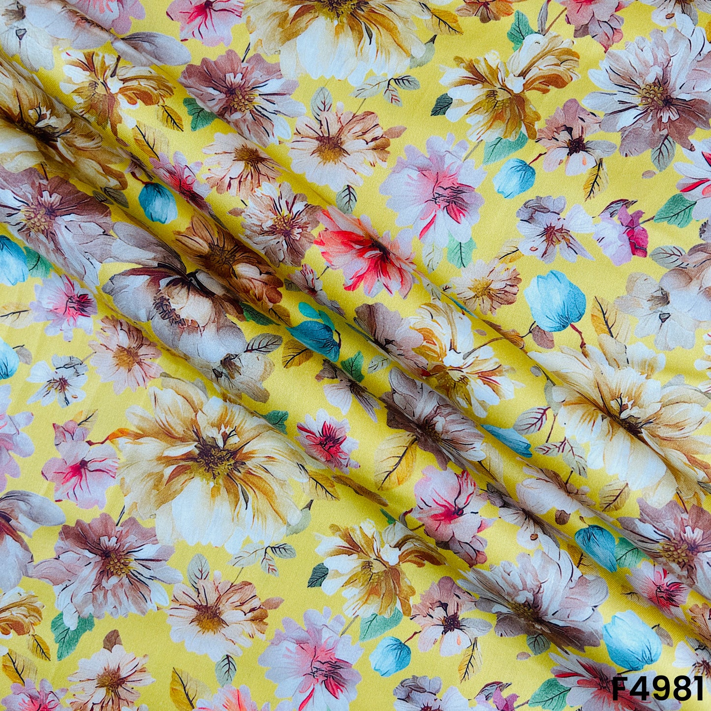 Digital Print Glaze Cotton Fabric-F4981