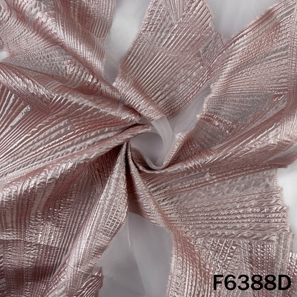 Imported Zari Work Organza Fabric - F6388