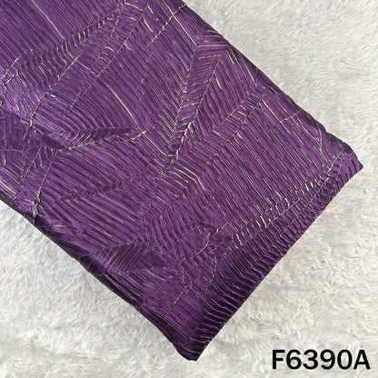 Imported Satin With Pleated Pattern Fabric - F6390