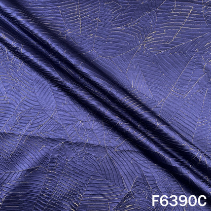 Imported Satin With Pleated Pattern Fabric - F6390
