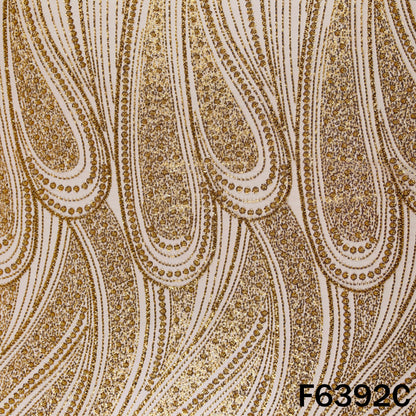 Cut Dana Sequins Embroidered Net Fabric - F6392