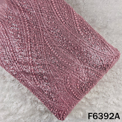 Cut Dana Sequins Embroidered Net Fabric - F6392